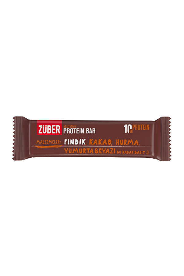 Züber Fındıklı Glutensiz Protein Bar 40 G