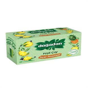 Doğadan Yeşil Çay Açai Ananaslı Bardak Poşet 20'li