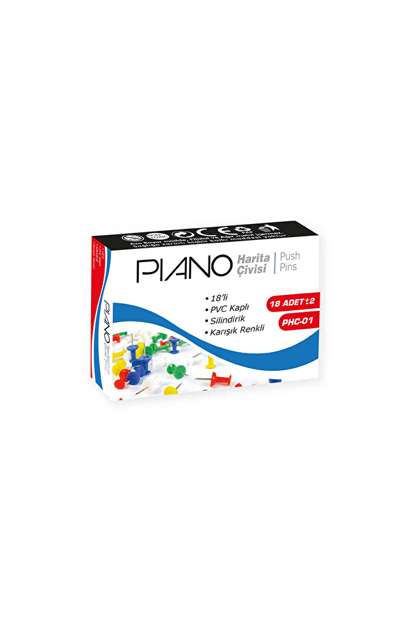 Piano Harita Çivisi  Renkli