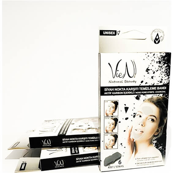 Vien Siyah Nokta Temizleme Bandı Aktif Karbon Içerikli 6'lı