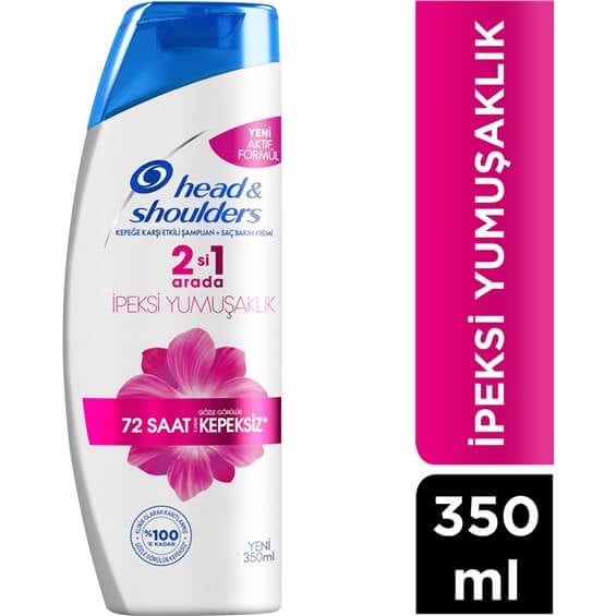 Head & Shoulders İpeksi Yumuşaklık 2'si 1 Arada Kepeğe Karşı Etkili Şampuan 350 ml