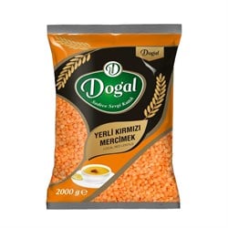 Doğal Yerli Kırmızı Mercimek 2 kg