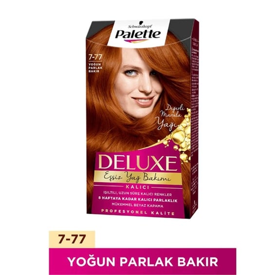 Palette Deluxe Saç Boyası 7-77 Yoğun Parlak Bakır