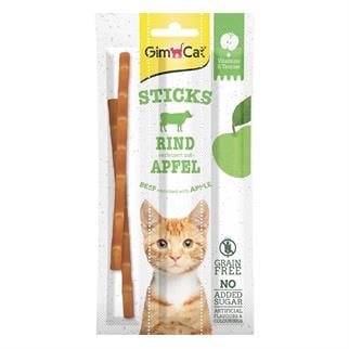 Gimcat Sticks Sığır Etli & Elmalı Kedi Ödül Çubuğu 15 gr