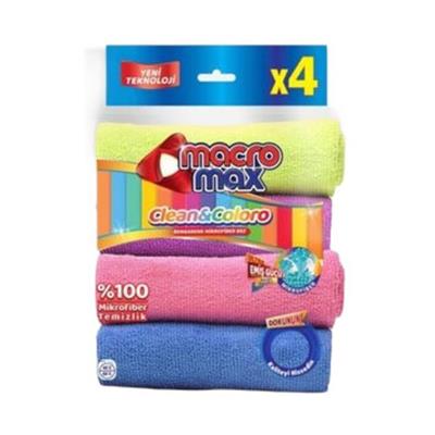 Macromax Rengarenk Mikrofiber Bez 4lü