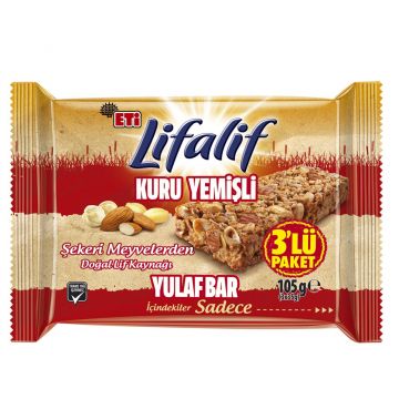 Eti Lifalif Yulaf Bar Kuru Yemişli 3*35 Gr