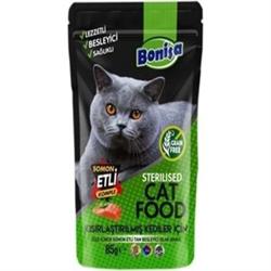 Bonisa Somon Etli Kısırlaştırılmış Kediler 85 ml