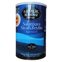 Gemlik Karası Zeytin 800 gr Siyah Salamura L 231-260