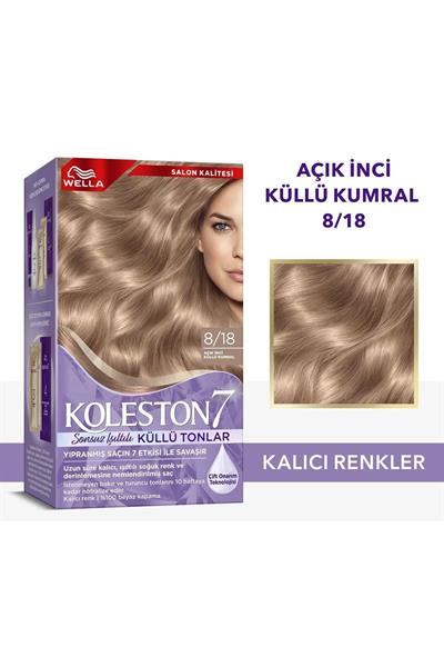 Wella Koleston Supreme Sonsuz Işıltılı Küllü Tonlar Saç Boyası 8/18 Açık Inci Küllü Kumral