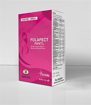 Folafect PRNTL Folik Asit Omega 3 İçerikli Yumuşak Kapsül 30'lu