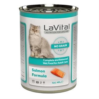 LaVital Somonlu Tahılsız Ezme Kedi Konservesi 400gr