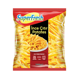 Superfresh Dondurulmuş Çubuk Patates 1000 G