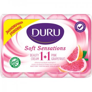 Duru Soft Sensations Pembe Greyfurt Güzellik Sabunu 4 x 80 Gr