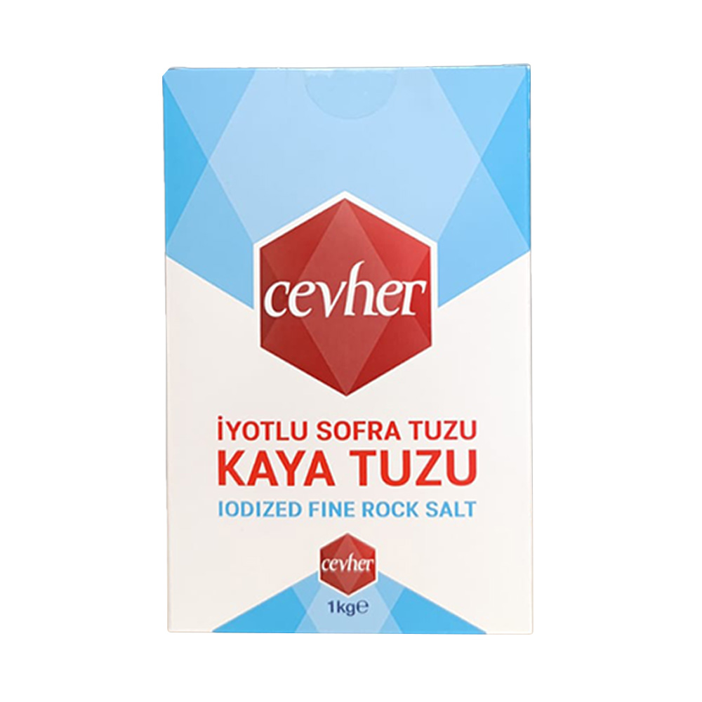Cevher İyotlu Kaya Tuz 1000 gr