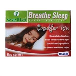 Vello Breathe Sleep Burun Bandı Çocuk için 10 Adet