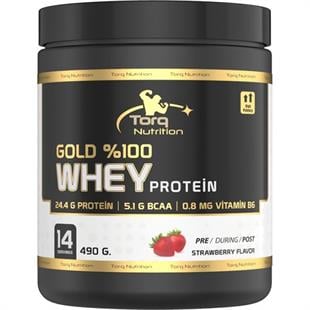 Torq Nutrition Gold Whey Protein Çilek Aromalı 490 gr
