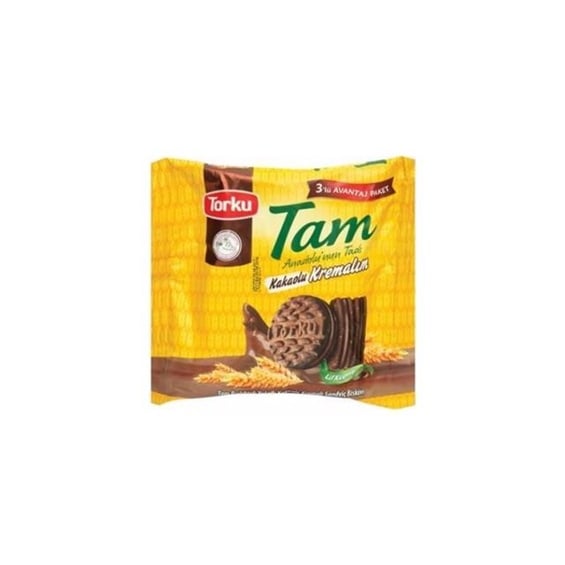 Torku Tam Kakao Kremalı Bisküvi 3'lü 249 gr