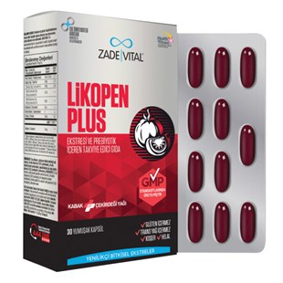 Zade Vital Likopen Plus 500 mg 30 Kapsül