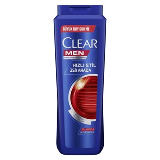 Clear Men 2'si Bir Arada Hızlı Stil Şampuan 600 ml