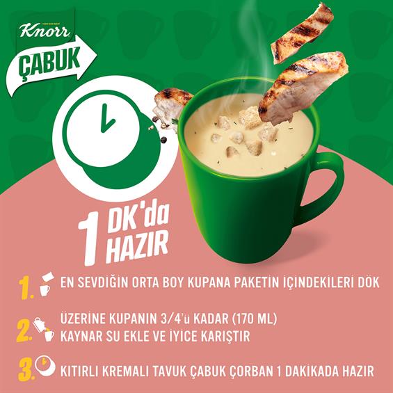 Knorr Kremalı Tavuk Çabuk Çorba 18 gr
