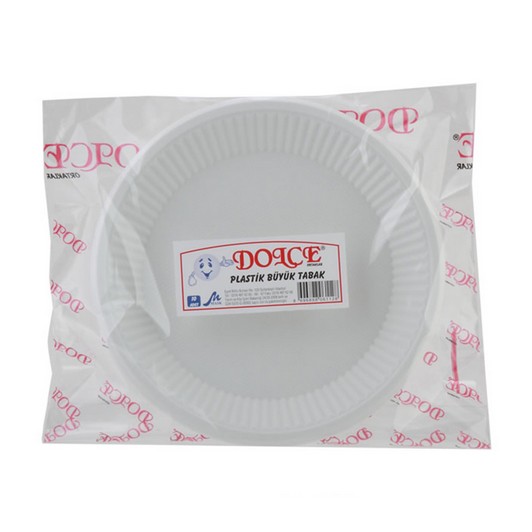 Dolce Plastik Büyük Tabak 10'lu