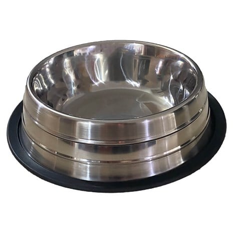 Lion Pets Çizgili Çelik  Köpek Mama Kabı 64 oz