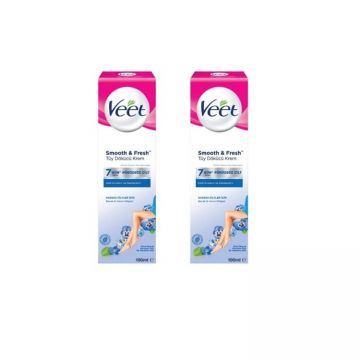 Veet Tüy Dökücü Krem Hassas Ciltler İçin 2x100 Ml