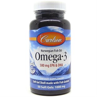 Carlson Fish Oil Omega 3 1000Mg Balık Yağı 50 Kapsül
