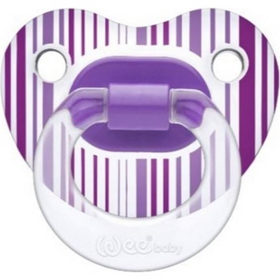 Wee Baby Şeffaf Desenli Damaklı Emzik No:1