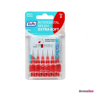 TePe Arayüz Fırçası 2 Numara Extra Yumuşak Kırmızı 0,5 mm T112