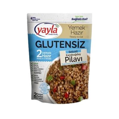 YAYLA HAZIR YEMEK 250gr GLUTENSIZ SEBZELI KARABUGDAY P.