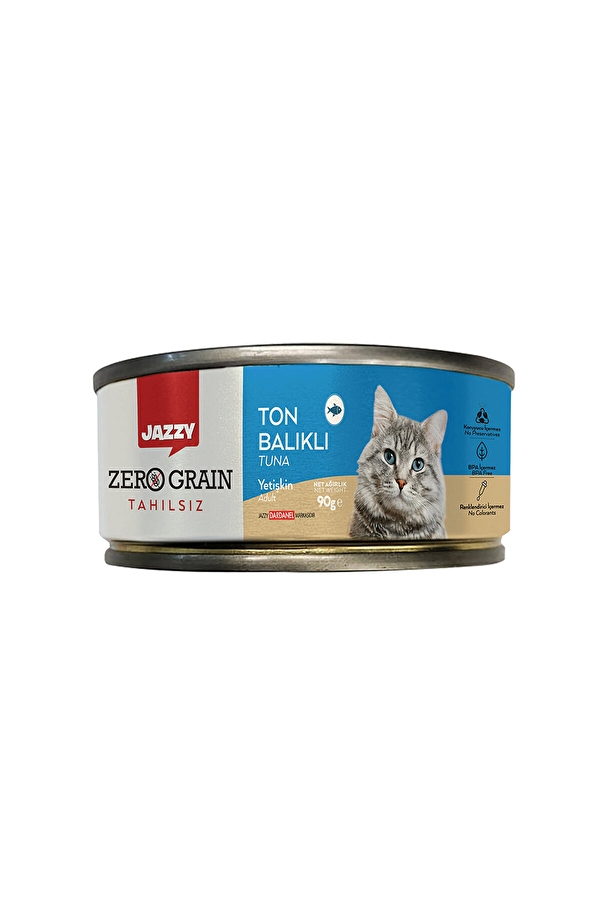90 Gr Jazzy Kedi Maması Ton Balıklı 12li