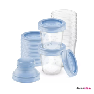 Philips Avent SCF618-10 Via Süt Saklama Kapları 180 ml 10 adet