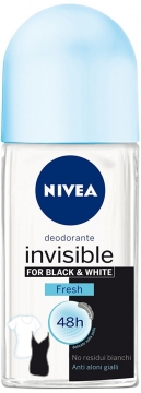 Nivea Invisible For Black & White Roll- On Kadın Fresh 50 ml