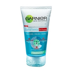 Garnier Saf & Temiz Peeling 3'ü 1 Arada Temizleme Maske 150 ml