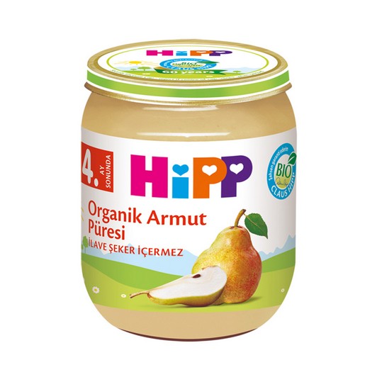 Hipp Organik Armut Püresi Kavanoz 125gr