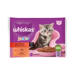 Whiskas Yaş Yavru Kedi Maması 4x85 G