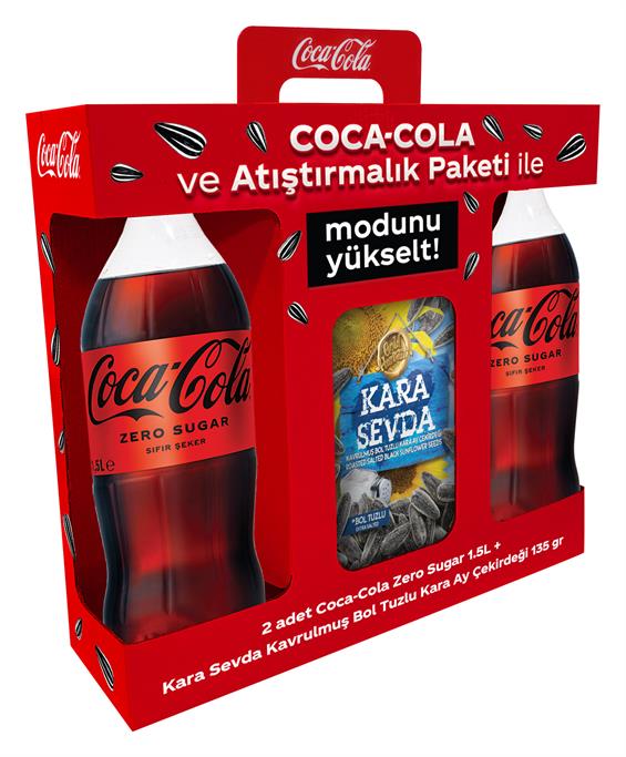 Coca Cola 2'li 1,5 lt + Çekirdek