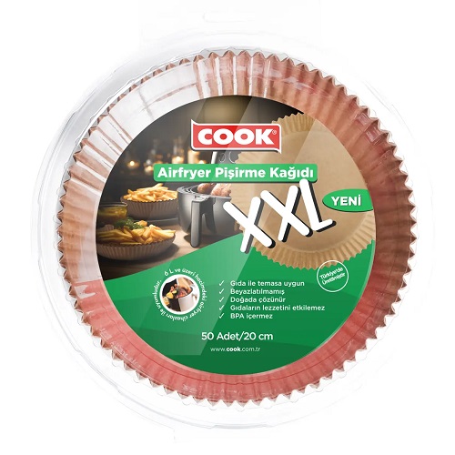 Cook Airfryer Pişime Kağıdı XXL 20cm - 20'li