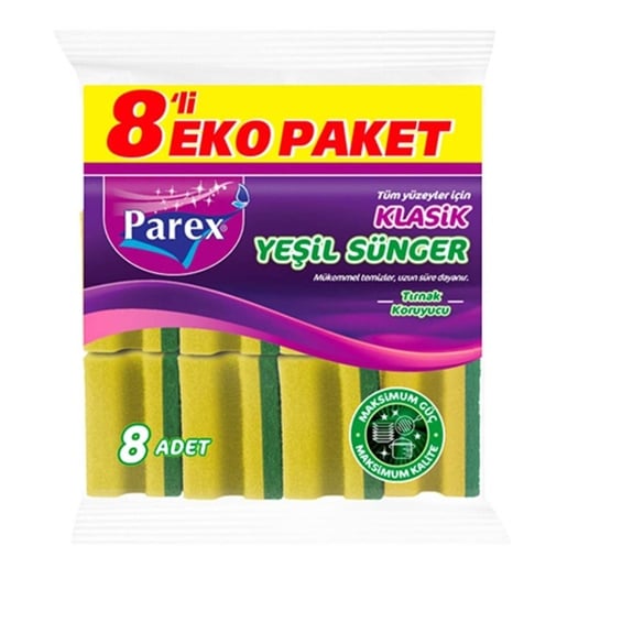 Parex Sünger Oluklu 8'li