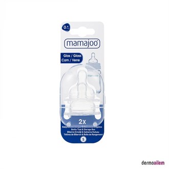 Mamajoo Cam Biberon Emziği S No.1 0 ay + & Saklama Kutusu