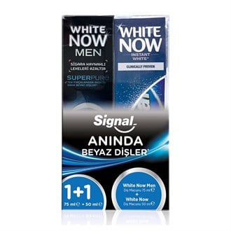 Signal White Now Men 75 ml + White Now 50 ml Diş Macunu