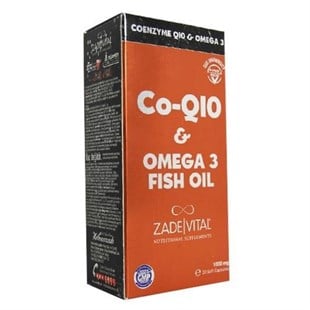 Zade Vital Co-Q10 & Omega 3 30 Kapsül