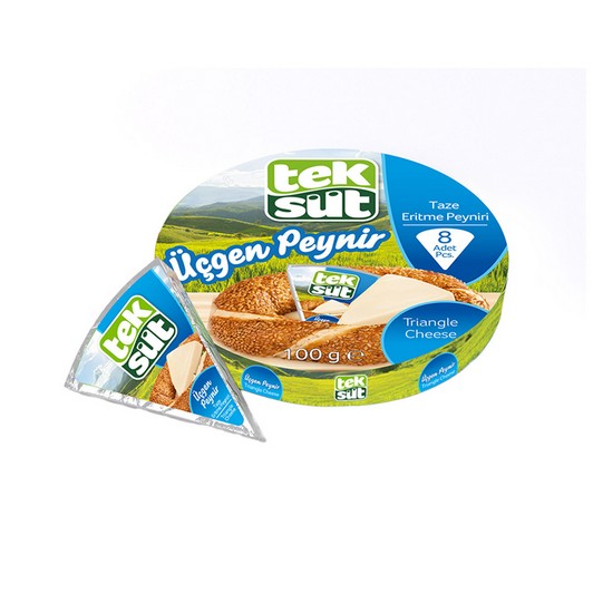 Teksüt Yarım Yağlı Üçgen Peynir 8'li 100 gr