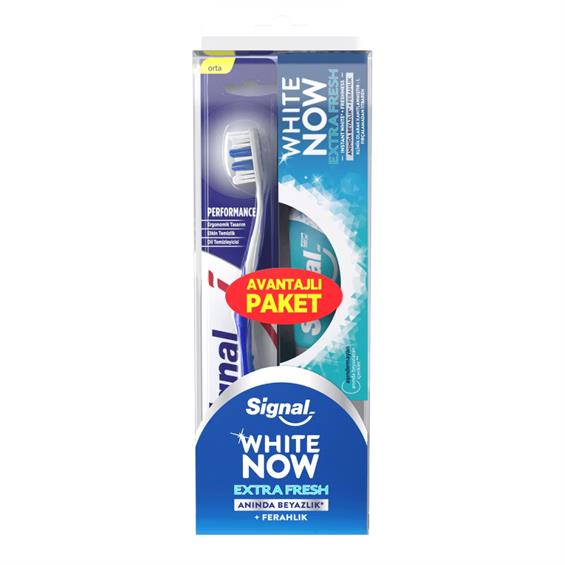 Signal White Now Diş Macunu Extra Fresh 75 ml ve Diş Fırçası Seti