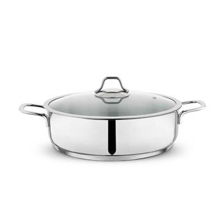 Schafer Held Çelik Basık Tencere 28 Cm-2 Parça-Inox
