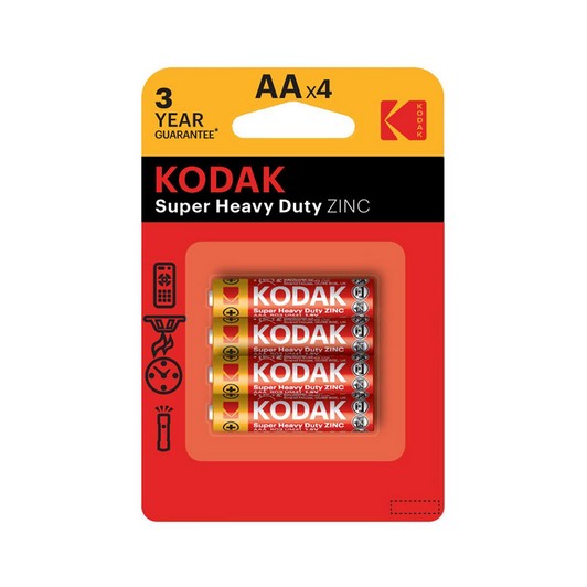 Kodak Kalem Pil Çinko Karbon Blister 4'lü