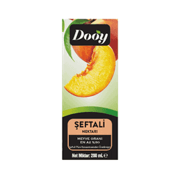 Dooy Şeftali Meyve Nektarı 200 Ml
