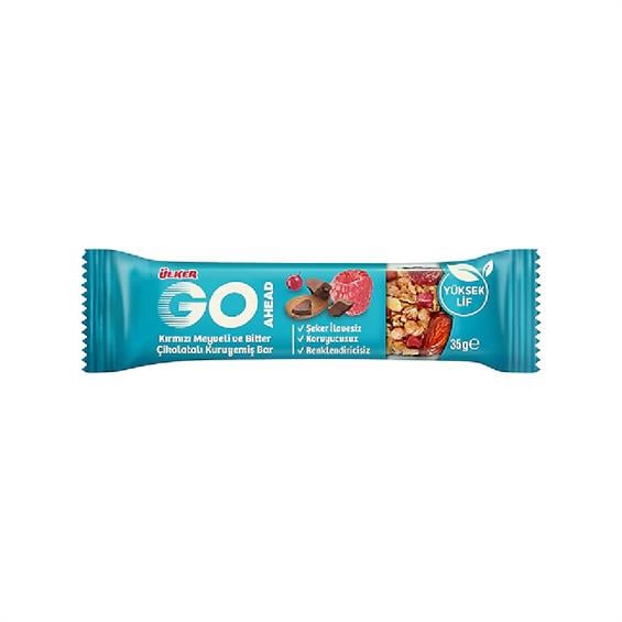 Ülker Go Ahead Bar Kırmızı Meyveli Kuruyemişli 35 Gr