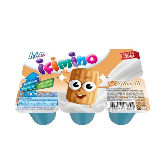 İçim İçimino Büyüme Küpü 6x40 gr Bebe Bisküvili